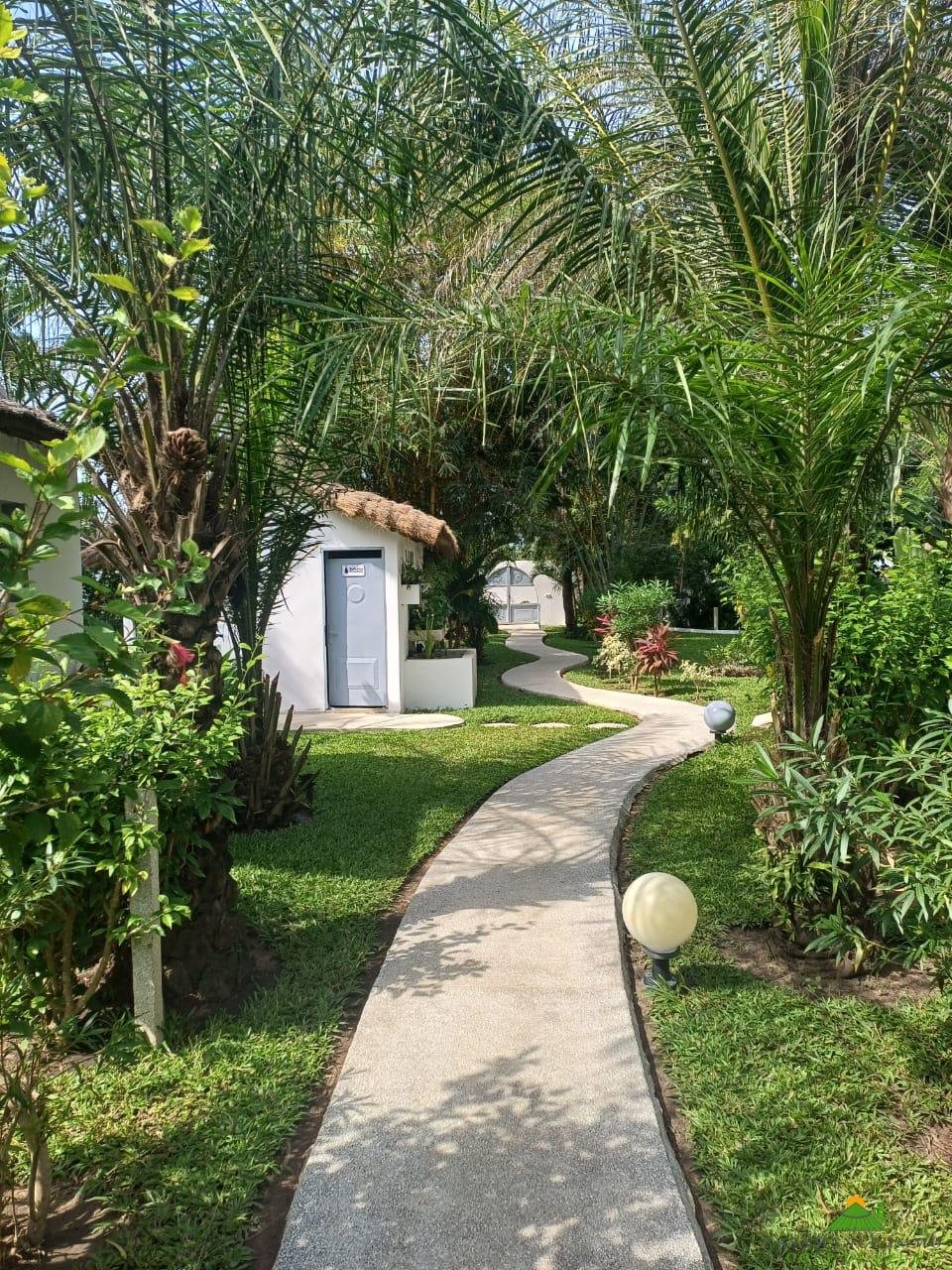 79637ab5-b5f6-4d56-a33a-d2fee83ef887 Une résidence de vacances de charme avec sa piscine lagon dans un jardin tropical luxuriant.