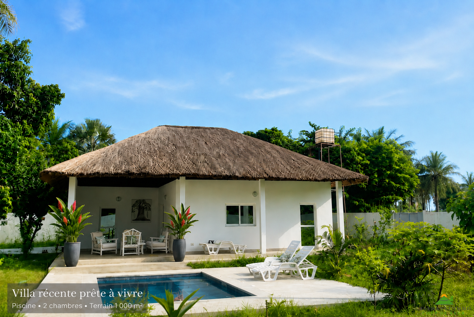 Une villa récente, prête à vivre, où simplicité rime avec sérénité Découvrez cette charmante villa construite en 2024, située dans un environnement particulièrement calme, à seulement 15 minutes à pied de la plage.