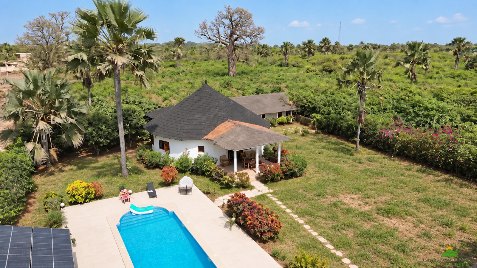 Maison de charme à Cap Randoulène – Grand terrain arboré, piscine et proximité immédiate de la mer